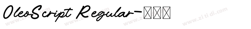 0leoScript Regular字体转换